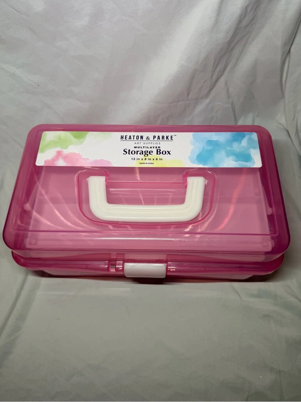 Pink Portable Storage Box
